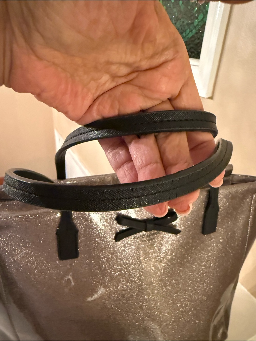 Kate Spade Mavis Street Taden Glitter Large Tote - Picture 11 of 14